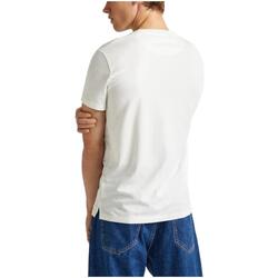 textil Hombre Camisetas manga corta Pepe jeans PM509222 837 Blanco
