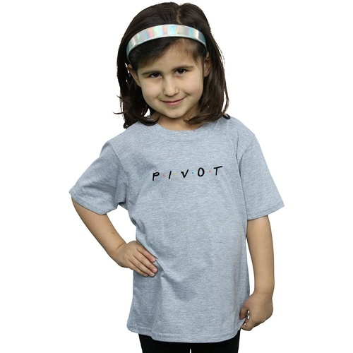 textil Niña Camisetas manga larga Friends Pivot Logo Gris