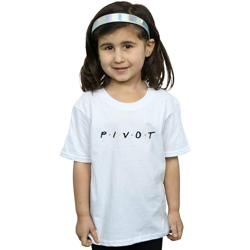 textil Niña Camisetas manga larga Friends Pivot Logo Blanco