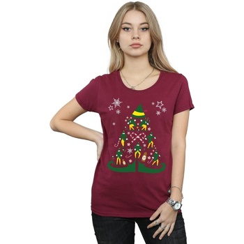 textil Mujer Camisetas manga larga Elf Christmas Tree Multicolor