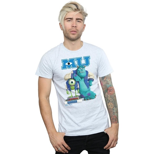 textil Hombre Camisetas manga larga Disney Monsters University Poster Gris