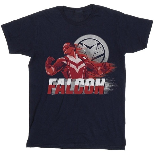 textil Niño Camisetas manga corta Marvel The Falcon And The Winter Soldier Falcon Red Fury Azul