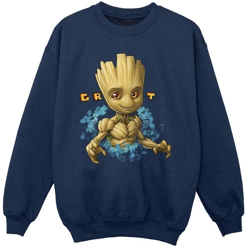 textil Niña Sudaderas Guardians Of The Galaxy Groot Flowers Azul