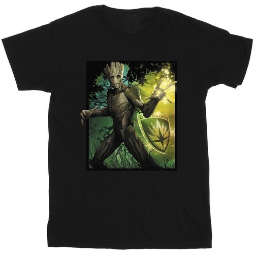 textil Niño Camisetas manga corta Marvel Guardians Of The Galaxy Groot Forest Energy Negro