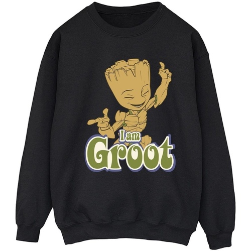 textil Mujer Sudaderas Guardians Of The Galaxy Groot Dancing Negro