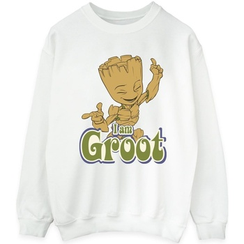 textil Mujer Sudaderas Guardians Of The Galaxy Groot Dancing Blanco
