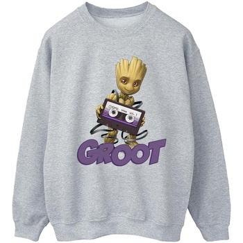 textil Mujer Sudaderas Guardians Of The Galaxy Groot Casette Gris