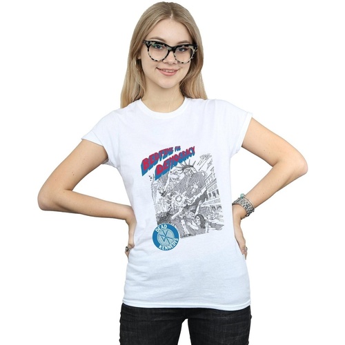textil Mujer Camisetas manga larga Dead Kennedys Bedtime For Democracy Blanco