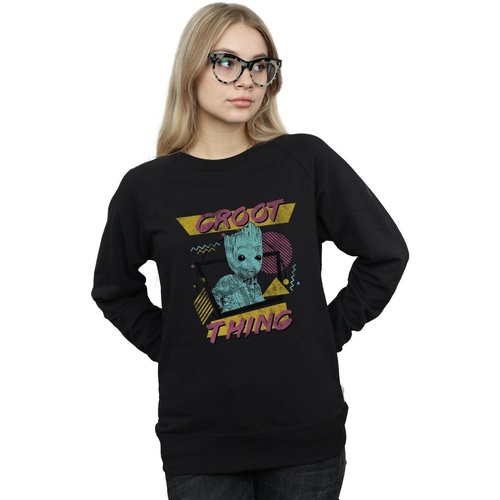 textil Mujer Sudaderas Marvel Guardians Of The Galaxy Vol. 2 Groot Thing Negro