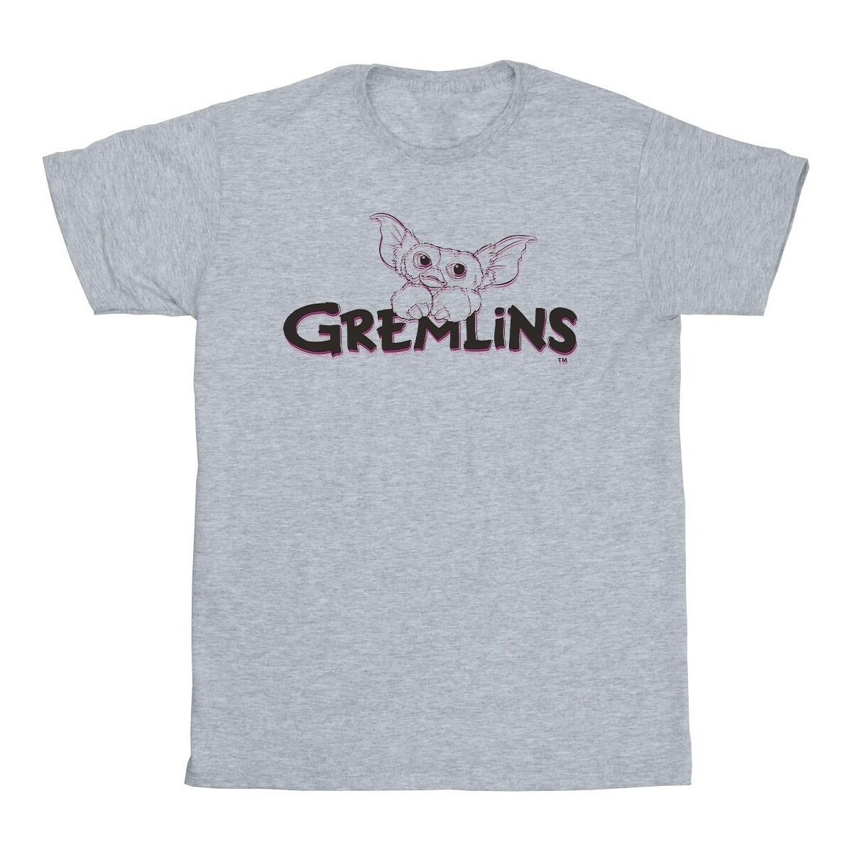 textil Niño Camisetas manga corta Gremlins Logo Line Gris