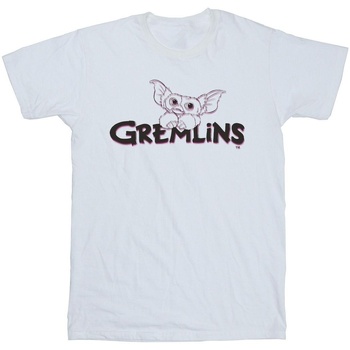 textil Niño Camisetas manga corta Gremlins Logo Line Blanco