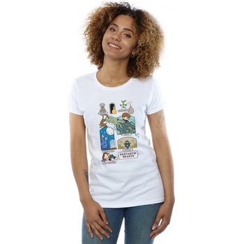 textil Mujer Camisetas manga larga Fantastic Beasts Chibi Newt Blanco
