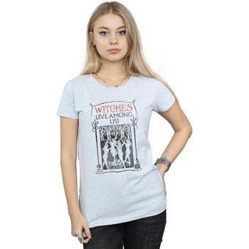 textil Mujer Camisetas manga larga Fantastic Beasts Witches Live Among Us Gris