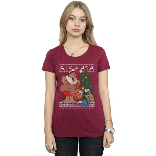 textil Mujer Camisetas manga larga The Flintstones Christmas Fair Isle Multicolor