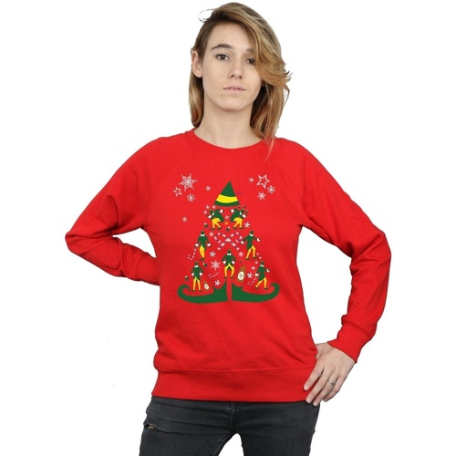 textil Mujer Sudaderas Elf Christmas Tree Rojo