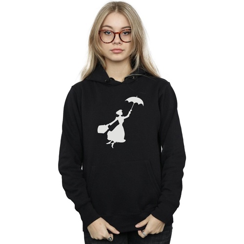 textil Mujer Sudaderas Disney Mary Poppins Flying Silhouette Negro