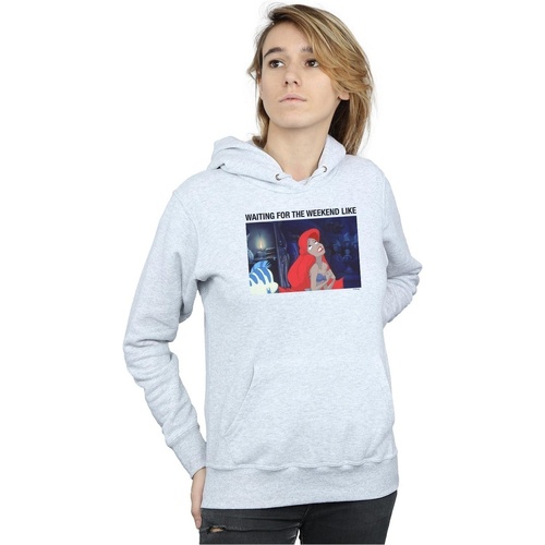 textil Mujer Sudaderas Disney The Little Mermaid Waiting For The Weekend Gris