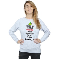 textil Mujer Sudaderas Elf Christmas Cheer Text Gris