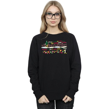 textil Mujer Sudaderas Elf Candy Cane Forest Negro
