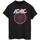 textil Mujer Camisetas manga larga Acdc Flash Circle Negro