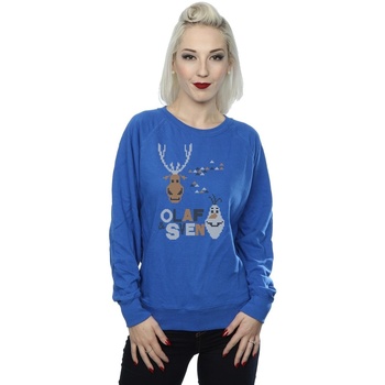 textil Mujer Sudaderas Disney Frozen Christmas Olaf And Sven Azul