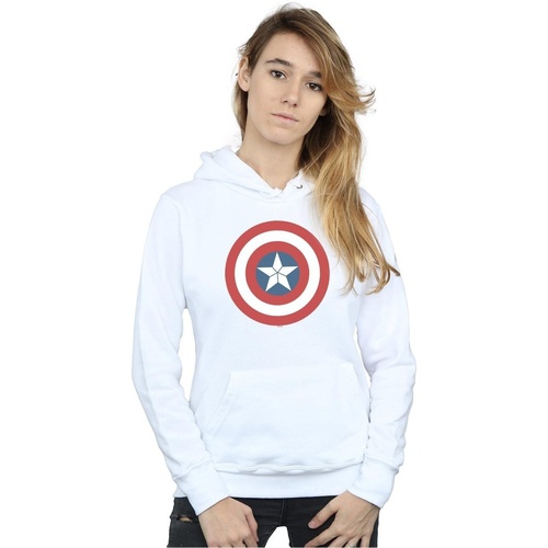 textil Mujer Sudaderas Marvel Captain America Civil War Shield Blanco