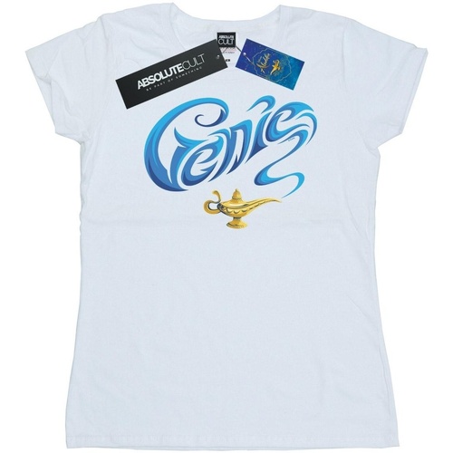 textil Mujer Camisetas manga larga Disney Aladdin Movie Genie Lamp Blanco
