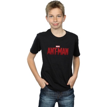 textil Niño Camisetas manga corta Marvel Ant-Man Movie Logo Negro