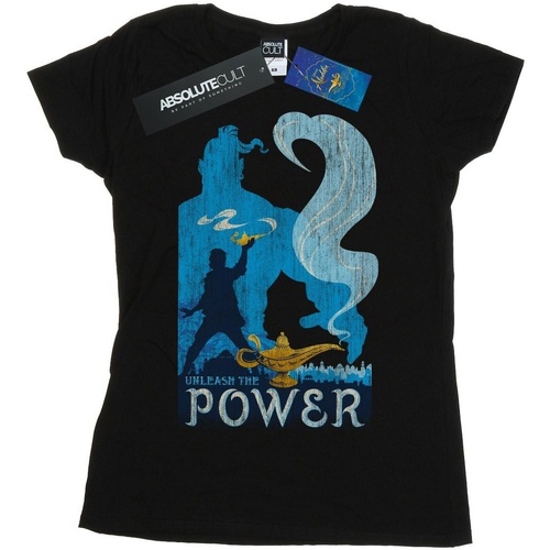 textil Mujer Camisetas manga larga Disney Aladdin Movie Unleash The Power Negro
