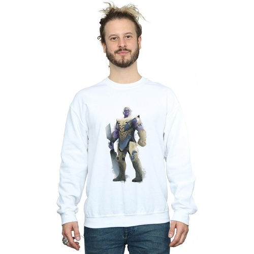 textil Hombre Sudaderas Marvel Avengers Endgame Painted Thanos Blanco