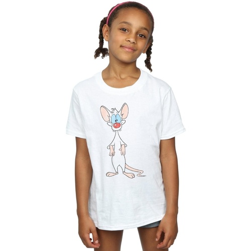 textil Niña Camisetas manga larga Animaniacs Pinky Classic Pose Blanco
