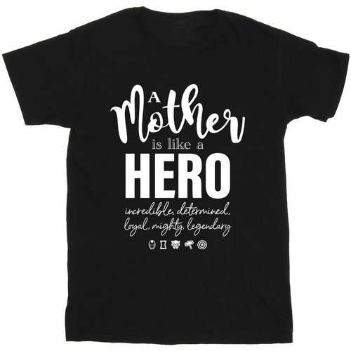 textil Hombre Camisetas manga larga Marvel Avengers Mother Hero Negro