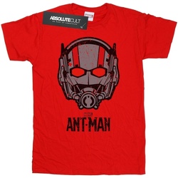 textil Niña Camisetas manga larga Marvel Ant-Man Helmet Rojo