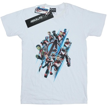 textil Mujer Camisetas manga larga Marvel Avengers Endgame Logo Team Blanco