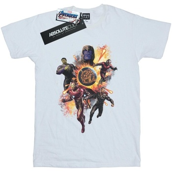 textil Mujer Camisetas manga larga Marvel Avengers Endgame Explosion Team Blanco