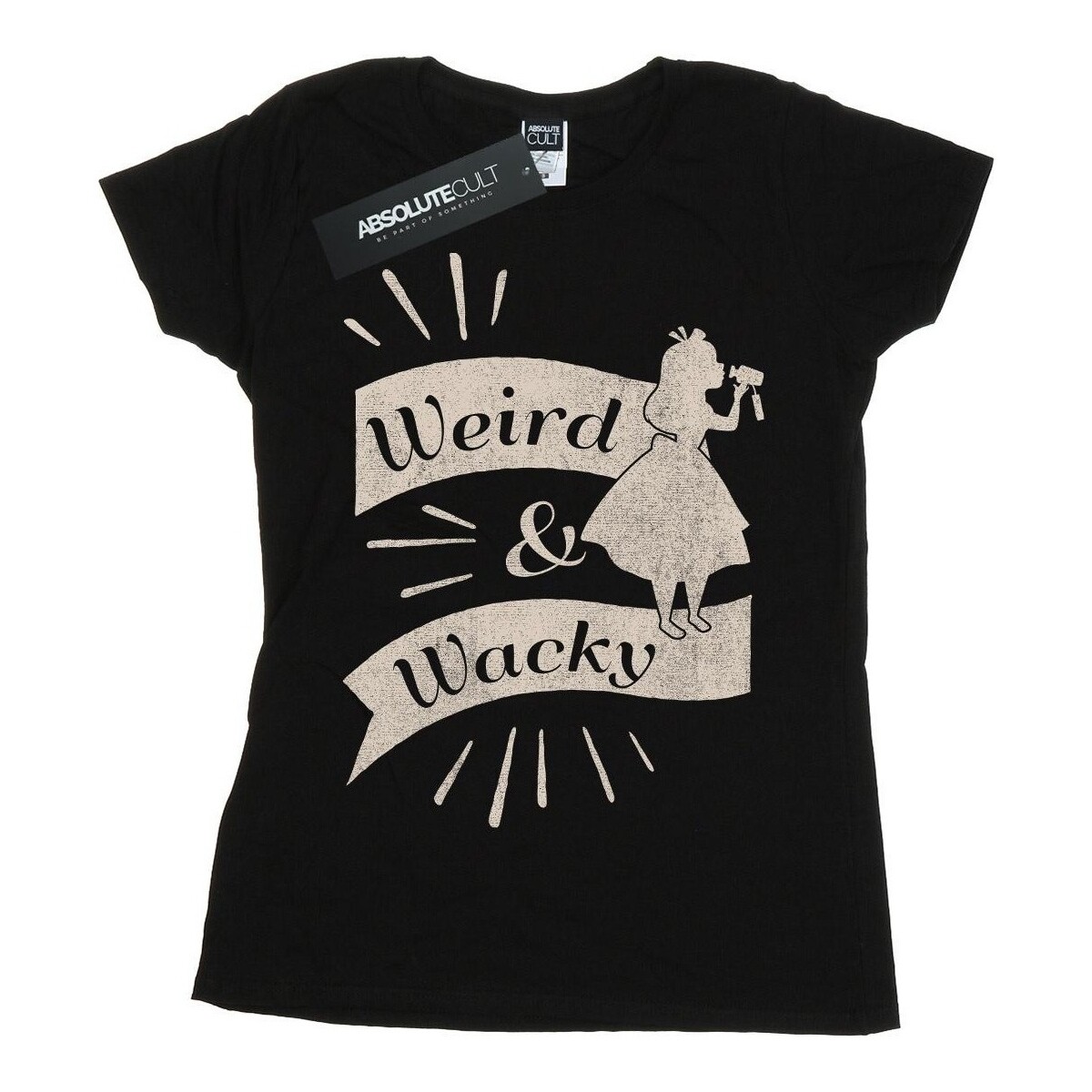 textil Mujer Camisetas manga larga Disney Alice In Wonderland Weird And Wacky Negro
