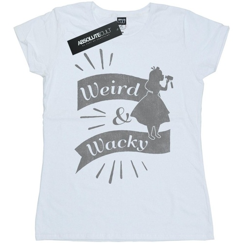textil Mujer Camisetas manga larga Disney Alice In Wonderland Weird And Wacky Blanco