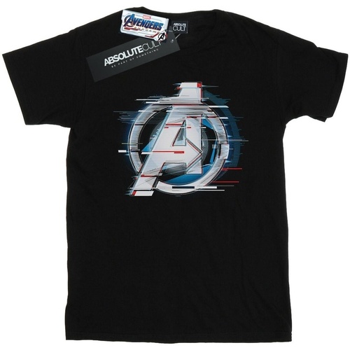 textil Mujer Camisetas manga larga Marvel Avengers Endgame Team Tech Logo Negro