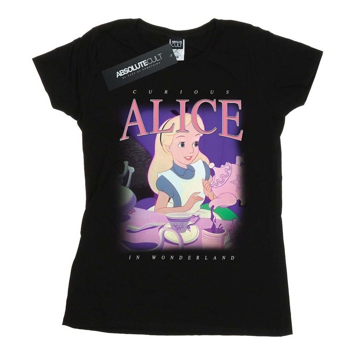 textil Mujer Camisetas manga larga Disney Alice in Wonderland Montage Negro