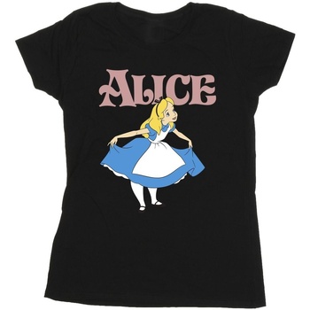 textil Mujer Camisetas manga larga Disney Alice In Wonderland Take A Bow Negro
