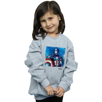 textil Niña Sudaderas Marvel Captain America Art Gris