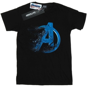 textil Mujer Camisetas manga larga Marvel Avengers Endgame Dusted Logo Negro