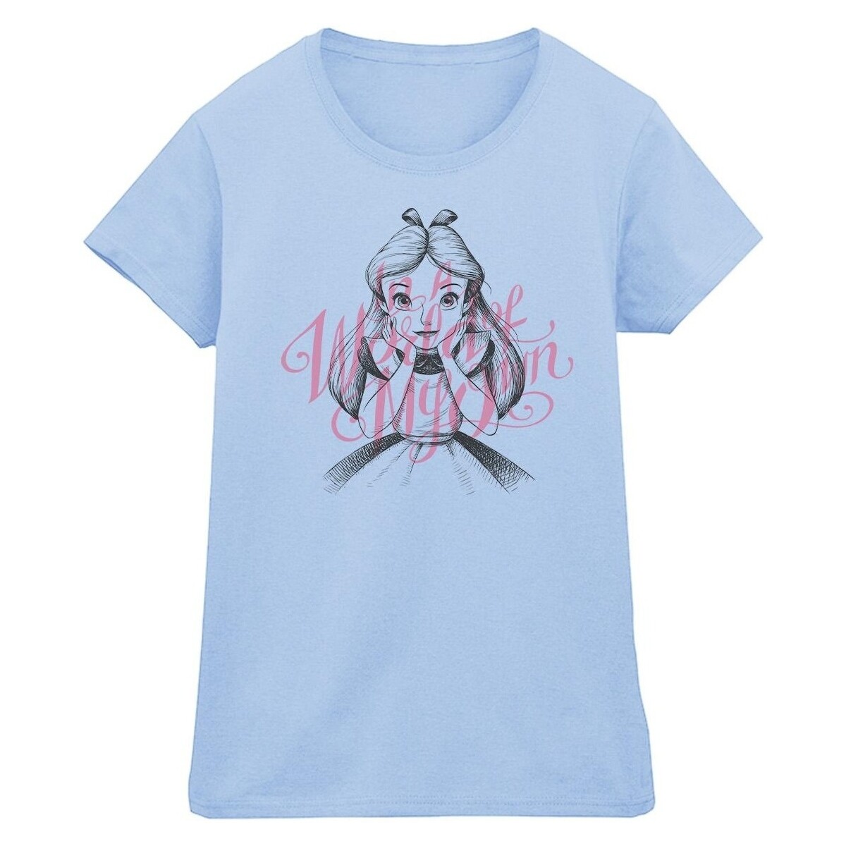 textil Mujer Camisetas manga larga Disney Alice In Wonderland In A World Of My Own Azul