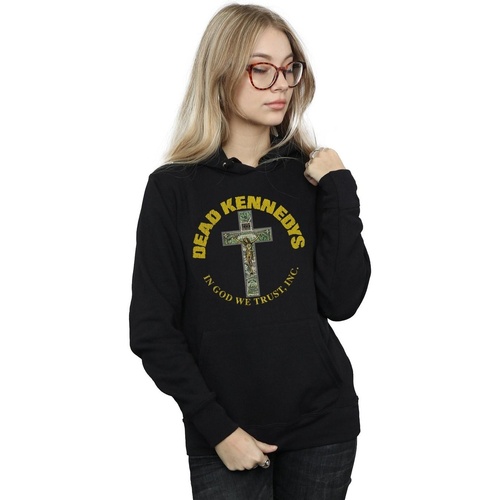 textil Mujer Sudaderas Dead Kennedys In God We Trust Negro