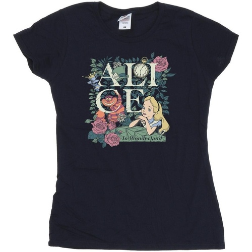 textil Mujer Camisetas manga larga Disney Alice In Wonderland Leafy Garden Azul
