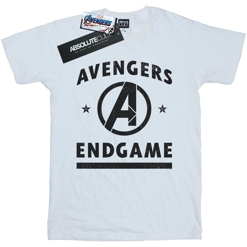 textil Mujer Camisetas manga larga Marvel Avengers Endgame Varsity Blanco