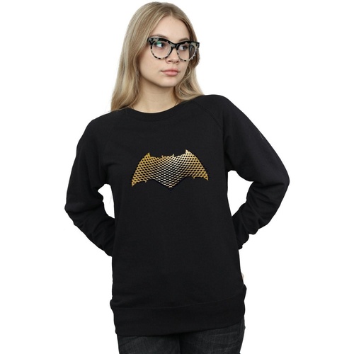 textil Mujer Sudaderas Dc Comics Justice League Movie Batman Logo Textured Negro