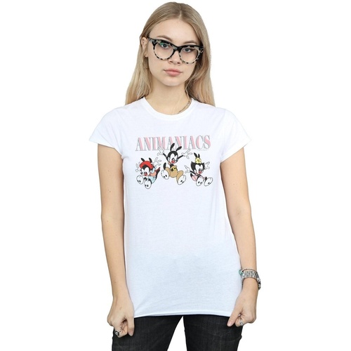 textil Mujer Camisetas manga larga Animaniacs Group Jump Blanco