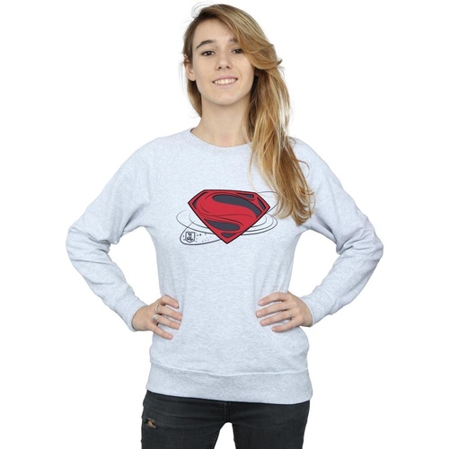 textil Mujer Sudaderas Dc Comics Justice League Movie Superman Logo Gris