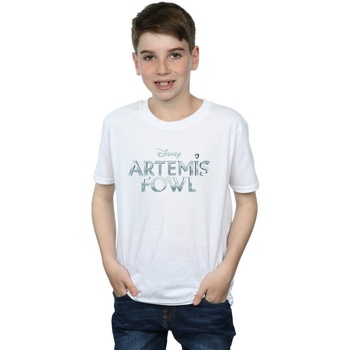 textil Niño Tops y Camisetas Disney Artemis Fowl Movie Logo Blanco